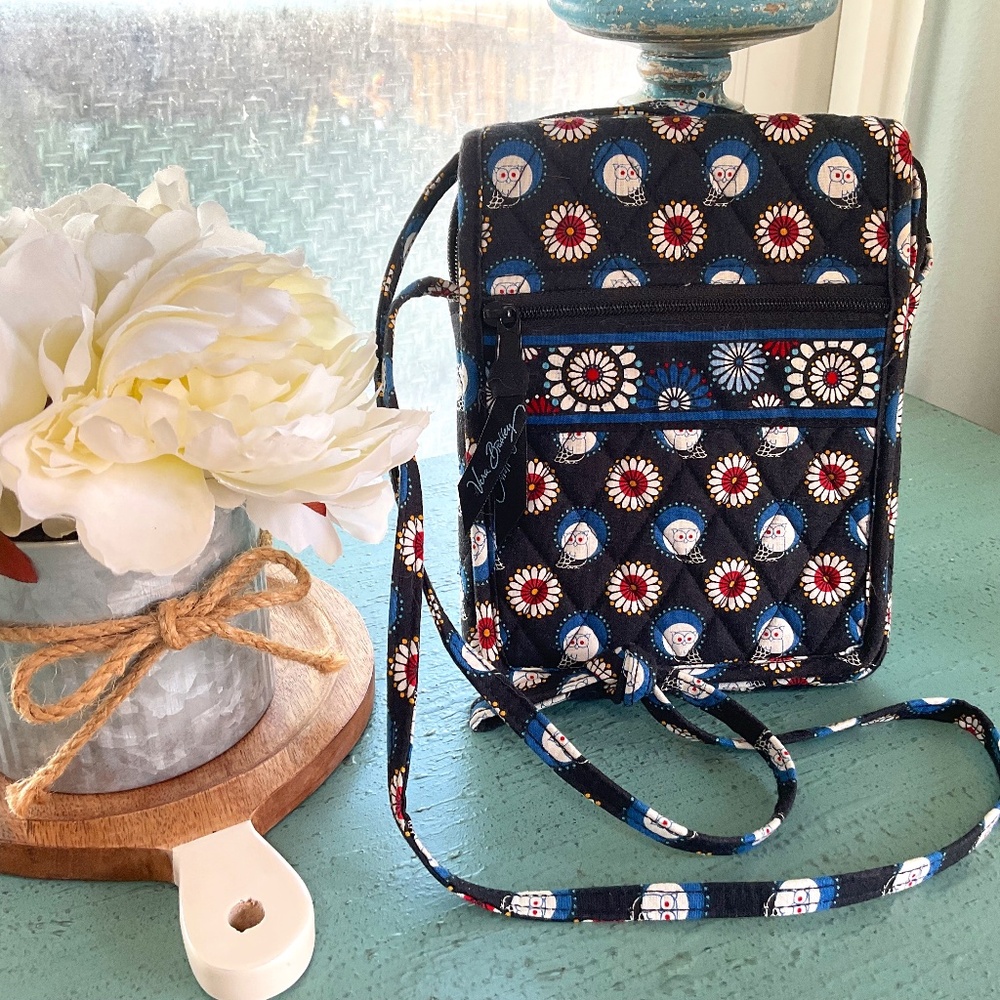 Vera Bradley Owl Print Crossbody Bag EUC